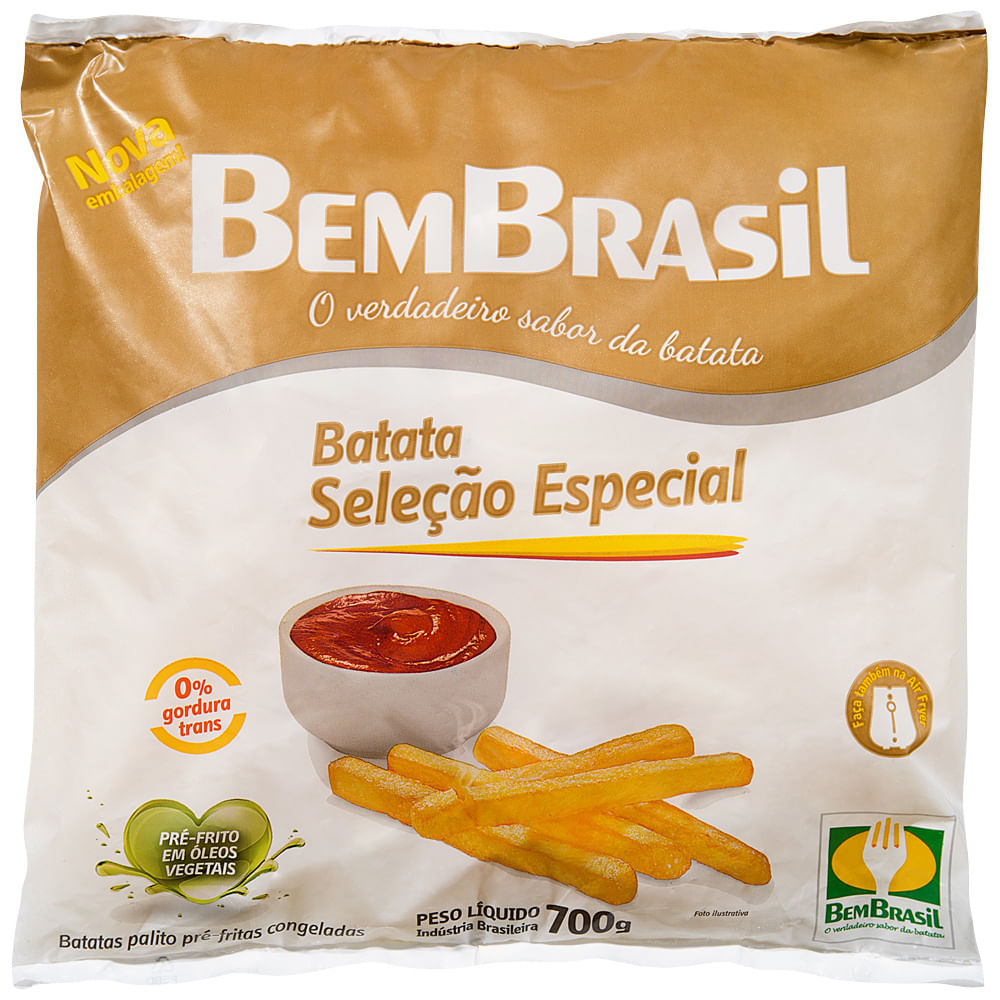 Batata Pré-Frita Palito Congelada Bem Brasil Mais Batata! Pacote