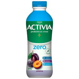 Iogurte de Ameixa Probióticos Vivos Zero Lactose Activia Danone 800g