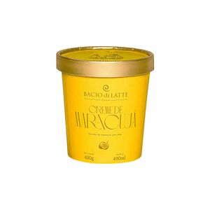 Sorvete Creme de Maracujá Bacio di Latte 490ml