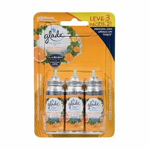 Conjunto com 3 Refis Toque de Frescor Brisa Cítrica de Verão Glade 12ml