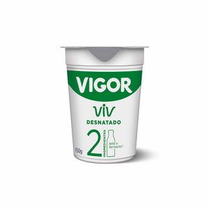 Iogurte Natural Desnatado Viv Vigor 150g