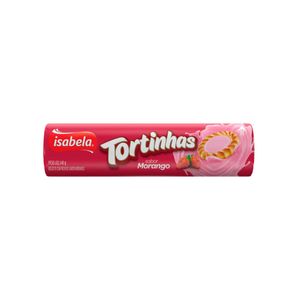 Biscoito Recheado Morango Tortinhas Isabela 140g