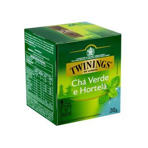 Chá Verde e Hortelã Twinings 10 sachês