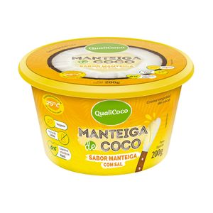 Manteiga de Coco sabor Manteiga com Sal QualiCoco 200g