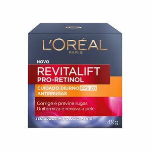 Creme Hidratante Facial Diurno FPS 20 L'Oréal Revitalift Pró-Retinol 49g