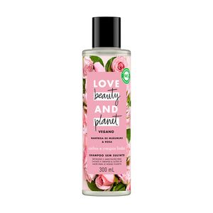 Shampoo Love Beauty and Planet Vegano Manteiga de Murumuru e Rosa 300ml