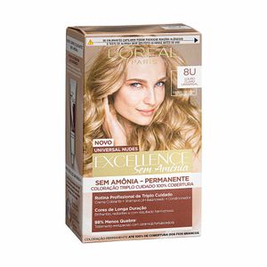 Tintura Excellence sem Amônia Louro Claro Universal 8U L'Oréal