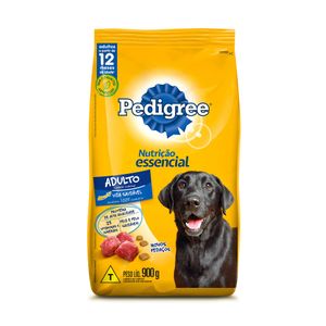 Ração para Cães Pedigree Nutrição Essencial Adultos Carne 900g