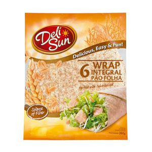 Pão tipo Tortilha Integral Deli Sun 360g