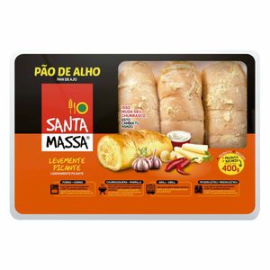 Pão de Alho Levemente Picante Santa Massa 400g