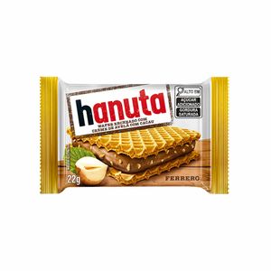 Wafer de Creme de Avelã e Cacau Hanuta Ferrero 22g