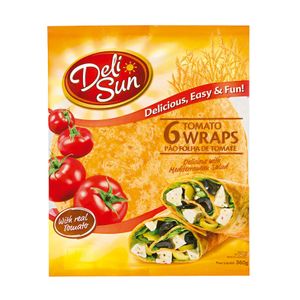 Pão tipo Tortilha Tomate Deli Sun 360g