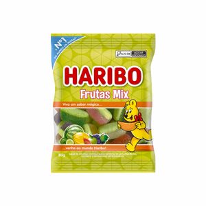 Bala de Gelatina Frutas Mix Haribo 80g