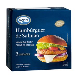 Hambúrguer de Salmão Congelado Damm 360g