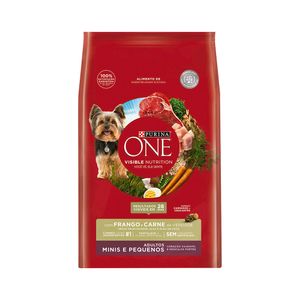 Ração para Cães Purina One Adultos Raças Minis e Pequenas Frango e Carne 700g