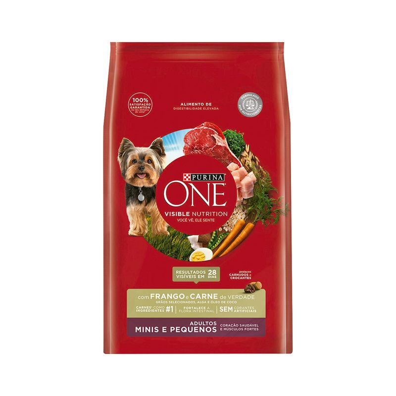 Racao-para-Caes-Purina-One-Adultos-Racas-Minis-e-Pequenas-Frango-e-Carne-700g-Zaffari-00