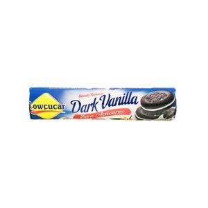 Biscoito Recheado Lowçucar Zero Açúcares Dark Vanilla 120g