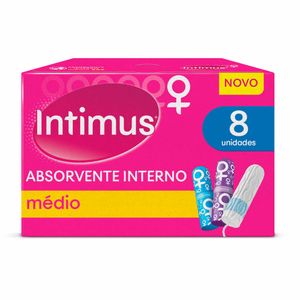 Absorvente Interno Intimus Médio com 8 unidades