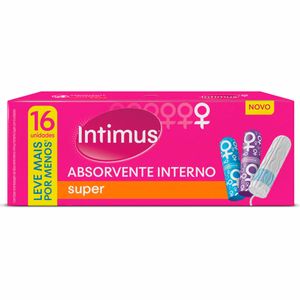 Absorvente Interno Intimus Super com 16 unidades