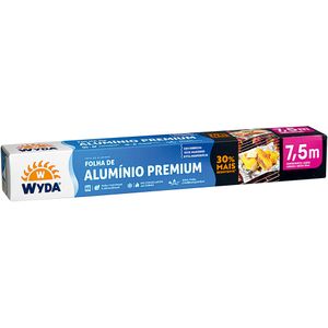 Papel Alumínio em Rolo Premium Wyda 30cmx7,5m