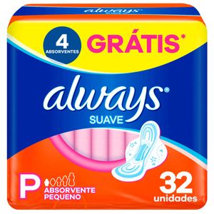 Absorvente Always com Abas Super Proteção Suave com 32 unidades