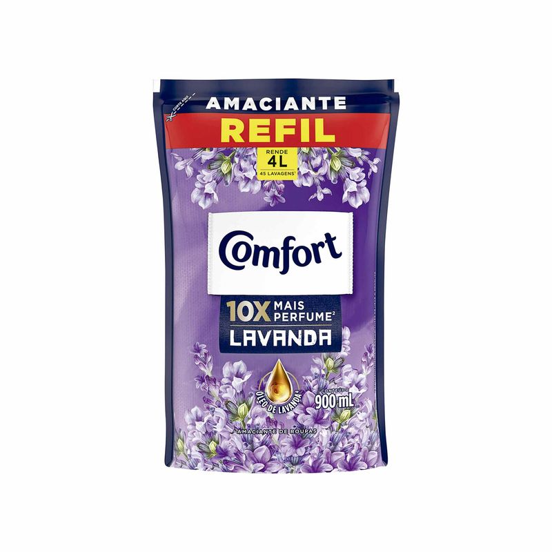 Amaciante-Concentrado-de-Roupas-Comfort-Lavanda-Refil-900ml-Zaffari-00