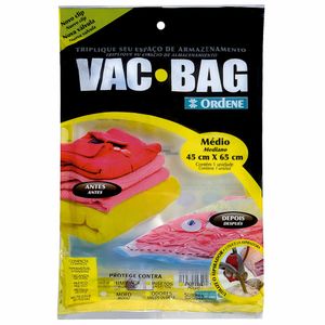 Saco a Vácuo para Armazenar Vac Bag Ordene Médio 45x65cm