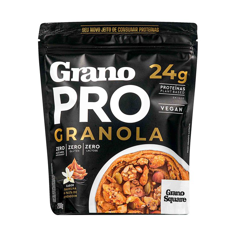 Granola-Baunilha-e-Pasta-de-Amendoim-Zero-Acucar-24g-Proteinas-GranoSquare-200g-Zaffari-00