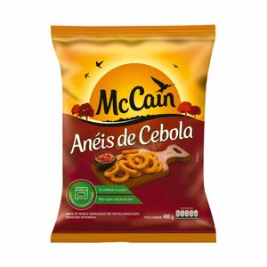 Anéis de Cebola Empanados Pré-fritos Congelados McCain 400g