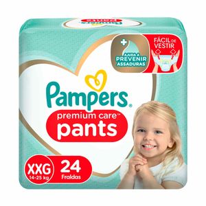 Fraldas Pampers Pants Premium Care XXG 24 unidades