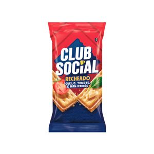 Biscoito Recheado com Queijo, Tomate e Manjericão Club Social 106g