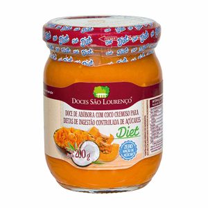 Doce de Abóbora com Coco Cremoso Diet Doces São Lourenço 200g