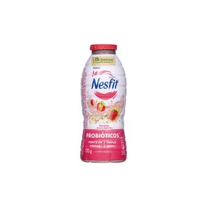 Iogurte de Morango, Aveia e Baunilha Desnatado Triplo Zero Nesfit Nestlé 170g