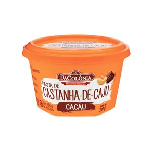 Pasta de Castanha-de-caju com Cacau Zero Açúcar DaColônia 200g