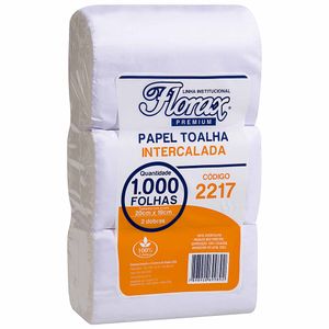 Toalhas de Papel Intercaladas Florax Premium 20x19cm 1000 folhas