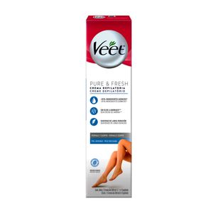 Creme Depilatório Corporal Veet Pure & Fresh Pele Delicada 200ml