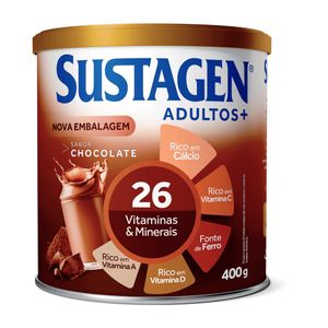 Complemento Alimentar de Chocolate Sustagen Adultos+ 400g