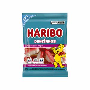 Bala de Gelatina Dentinhos Haribo 80g