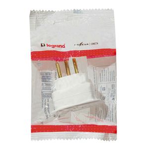 Adaptador 1662 Legrand Daneva 10A 250V 3 Pinos