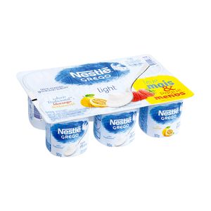 Iogurte Tradicional, Morango e Maracujá Light Grego Nestlé 540g