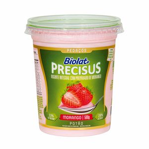 Iogurte Integral de Morango Precisus Biolat 500g