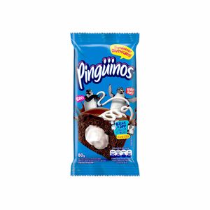Bolinho de Chocolate com Recheio de Baunilha Pingüinos 80g