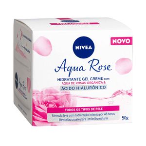 Creme Hidratante Facial em Gel Nivea Água de Rosas Orgânica & Ácido Hialurônico 50g