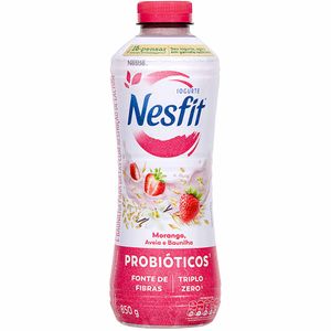 Iogurte de Morango, Aveia e Baunilha Triplo Zero Nesfit Nestlé 850g