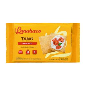 Torrada Integral Tradicional Toast Bauducco 128g