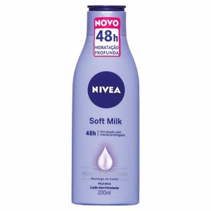 Loção Hidratante Nivea Soft Milk Hidratação Profunda Pele Seca 200ml