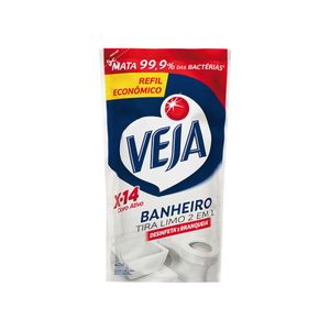 Limpador Veja Banheiro Tira-limo X-14 Cloro Ativo Refil 400ml