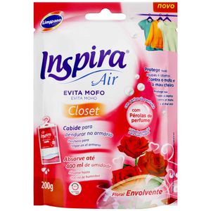 Desumidificador Evita Mofo para Cabides Floral Inspira Air Limppano 200g