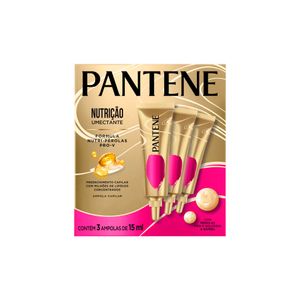 Ampola de Tratamento Capilar Pantene Nutrição Umectante 45ml 3 unidades