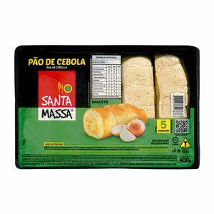 Pão de Cebola Baguete Santa Massa 400g